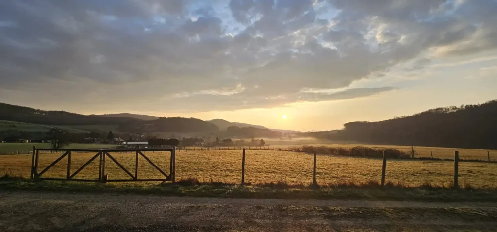 Heuriger Dornbach Sonnenuntergang